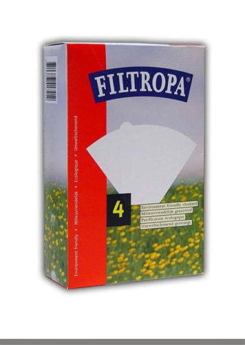 Filtropa White Coffee Filter Papers Size 4 (100)