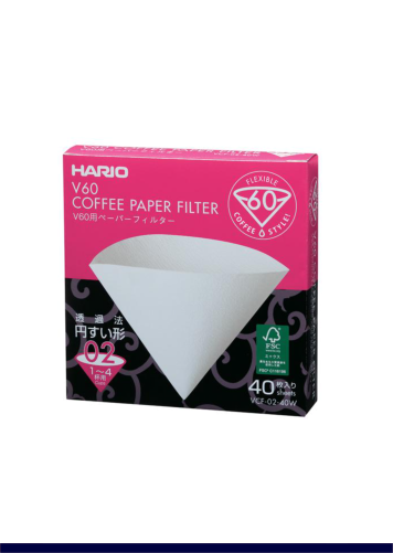 Hario V60 Filter Papers 02 (Pack of 40)